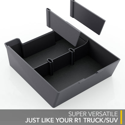 Armrest Organizer | for Rivian R1T & R1S 2021-2026, Storage Tray