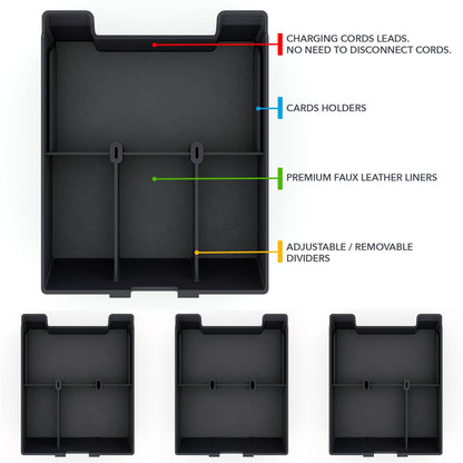 Armrest Organizer | for Rivian R1T & R1S 2021-2026, Storage Tray
