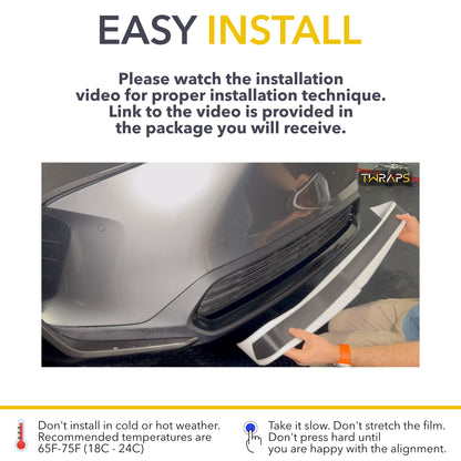 Front Lower Lip Wrap | Toyota bZ4X 2024-2025 - Chin Spoiler Vinyl Cover