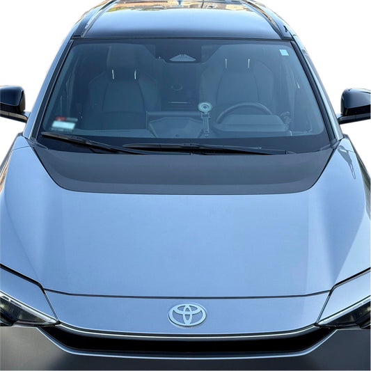 Hood Scoop Wrap | Toyota bZ4X 2024-2025 - Carbon Fiber Vinyl Cover
