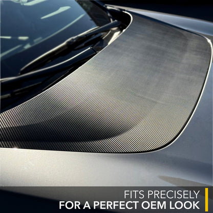 Hood Scoop Wrap | Toyota bZ4X 2024-2025 - Carbon Fiber Vinyl Cover