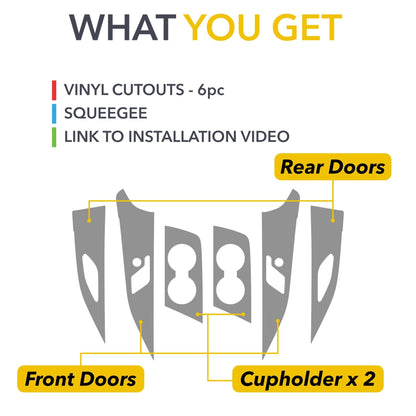 Interior Vinyl Wrap Kit | Cadillac LYRIQ 2023-2026 - Premium Carbon Fiber Style