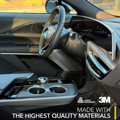 Interior Vinyl Wrap Kit | Cadillac LYRIQ 2023-2026 - Premium Carbon Fiber Style