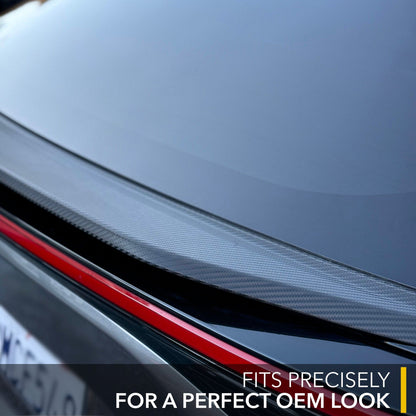 Trunk Spoiler Wrap | Toyota bZ4X 2024-2025, Carbon Fiber Performance Aero Wing