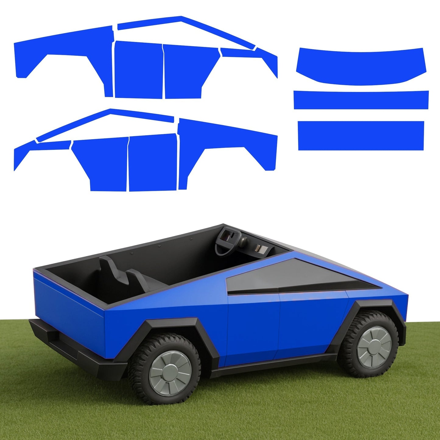 Full Vinyl Wrap | Cybertruck for Kids