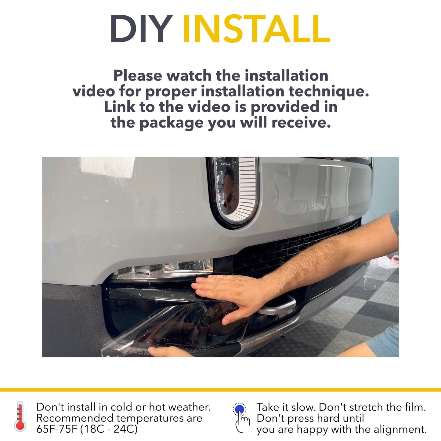 Bumper Lip PPF | Paint Protection Film for Rivian R1T / R1S 2021-2026