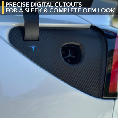 Charge Port Carbon Fiber Wrap | Tesla Model 3 Highland & Model Y Juniper