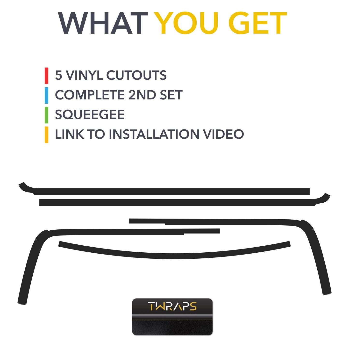 Chrome Delete Blackout Wrap Kit | for Rivian R1S 2022-2026