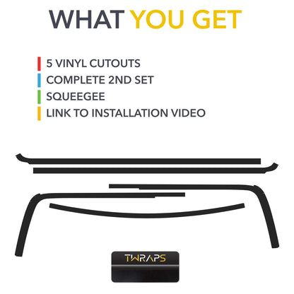 Chrome Delete Blackout Wrap Kit | for Rivian R1S 2022-2026