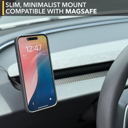 Dashboard Phone Mount / Qi2 Charger | Tesla Model 3 Highland, Model Y Juniper