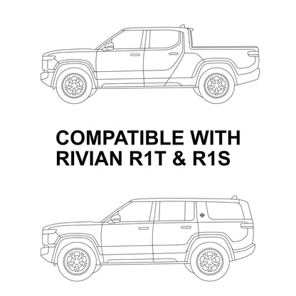 Door Handles Vinyl Covers | Rivian R1T / R1S 2021-2026 Carbon Fiber Wrap