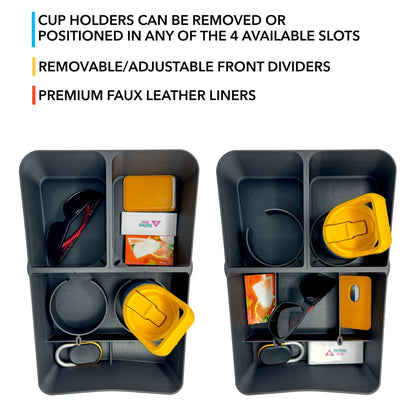 Floor Storage Organizer | Lower Center Console Tray for Rivian R1S & R1T 2021-2026