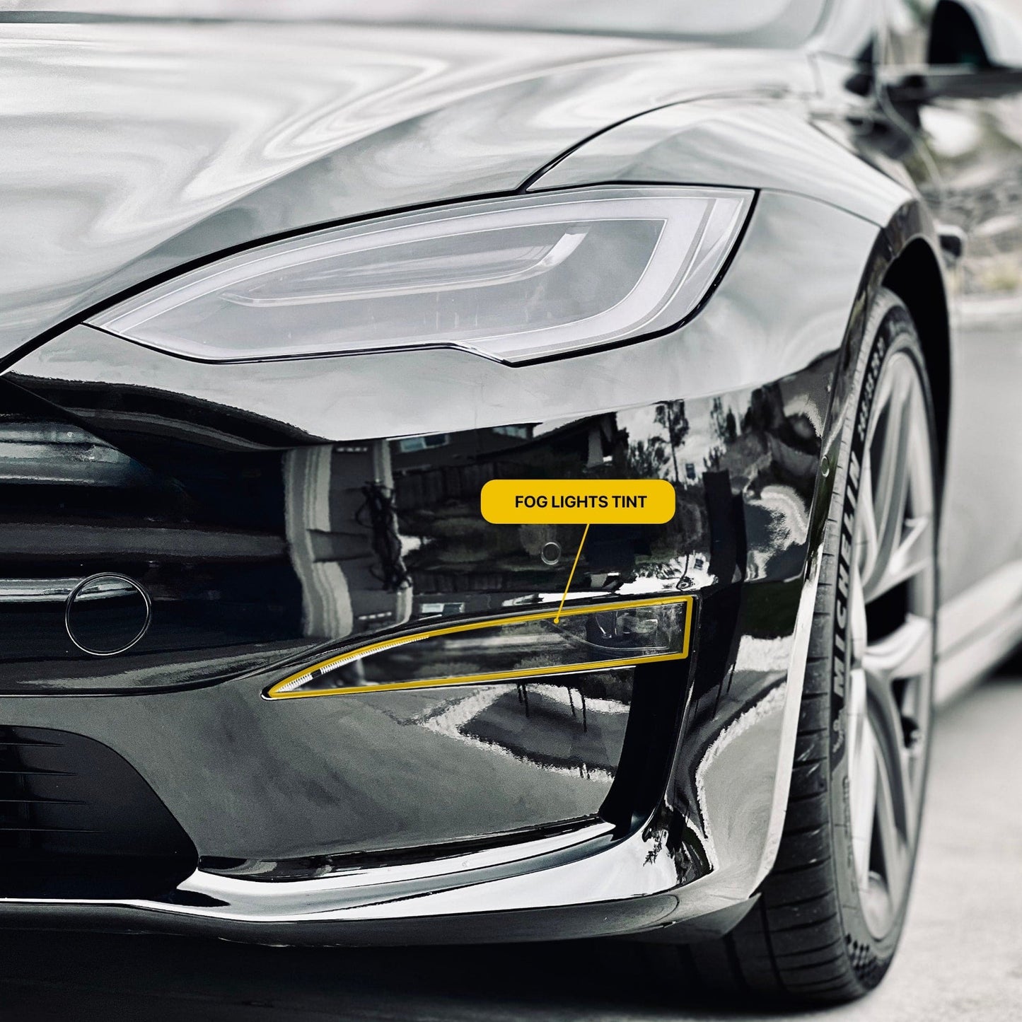 Fog Lights Smoke Tint | Tesla Model S / Model X 2021-2026