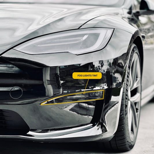 Fog Lights Smoke Tint | Tesla Model S / Model X 2021-2026