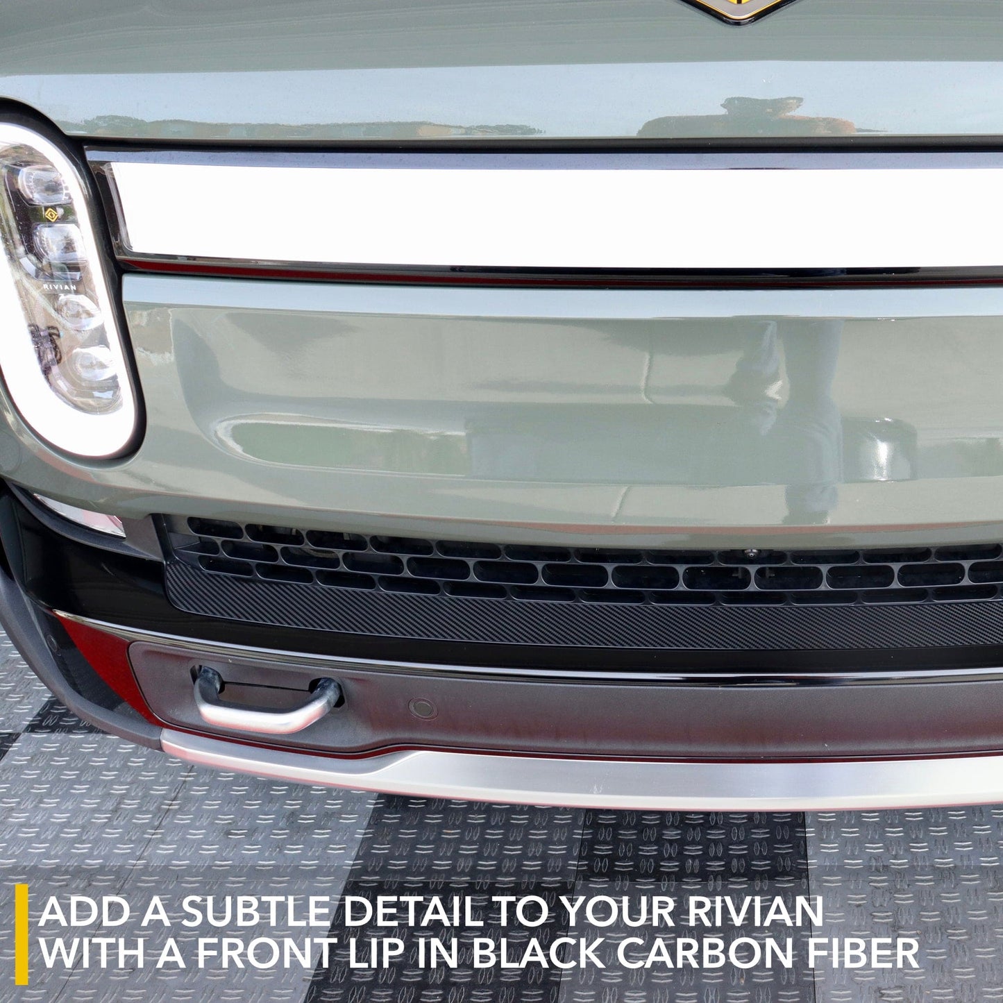 Front Lip Vinyl Wrap | Air Dam Cover for Rivian R1T & R1S 2021-2026