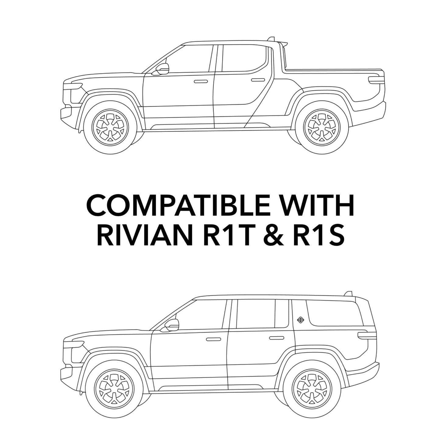 Headlights Clear PPF / Smoke Tint | for Rivian R1T & R1S 2021-2026 - Smokey Headlamp Covers