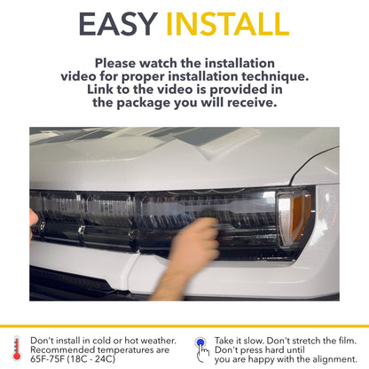 Headlights Smoke Tint PPF | GMC Hummer EV - Headlamp Shield