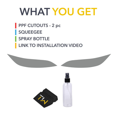 Headlights Smoke Tint PPF | Tesla Model 3 Highland - Headlamp Shield