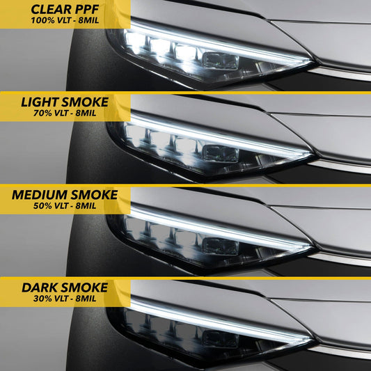 Headlights Smoke Tint PPF | Toyota bZ4X 2024-2025 - Headlamp Shield