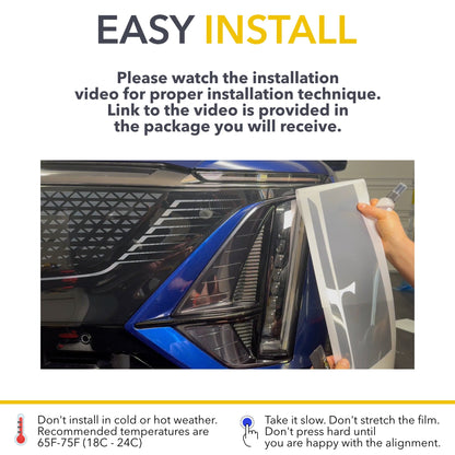 Headlights Tint PPF | Cadillac LYRIQ 2023-2026 - Smokey Headlamp Cover