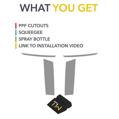 Headlights Tint PPF | Cadillac LYRIQ 2023-2026 - Smokey Headlamp Cover