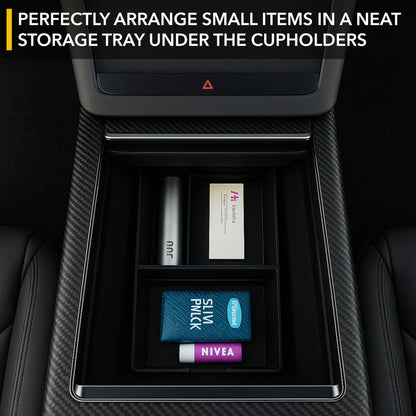 Lower Center Console Organizer | Tesla Model S / Tesla Model X 2021-2026
