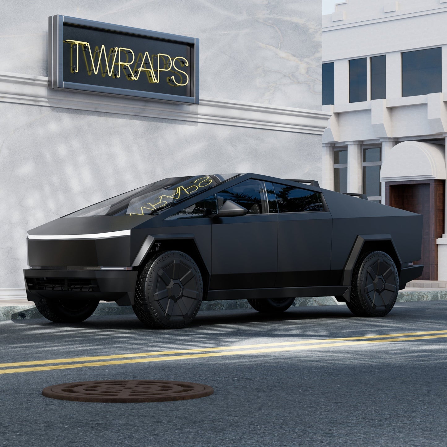 Matte Black Cybertruck Wrap - Premium Color Infused PPF