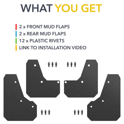 Mud Flaps | Tesla Cybertruck - Front & Rear Splash Guards