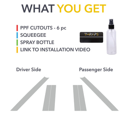 Pillars PPF | Paint Protection Film for Rivian R1T/R1S 2021-2026