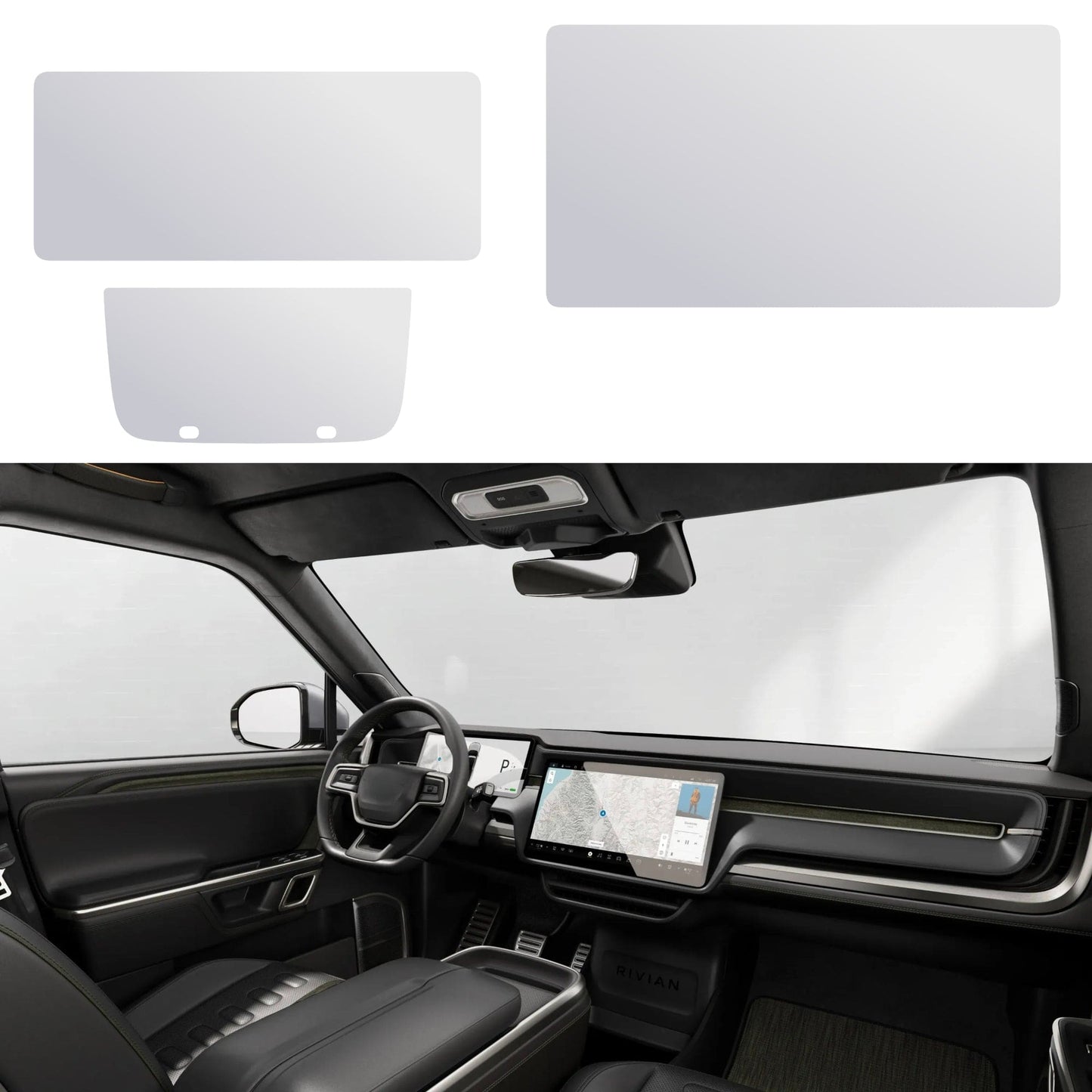 Screen Protectors | 9H Hardness PET for Rivian R1T / R1S 2021-2026