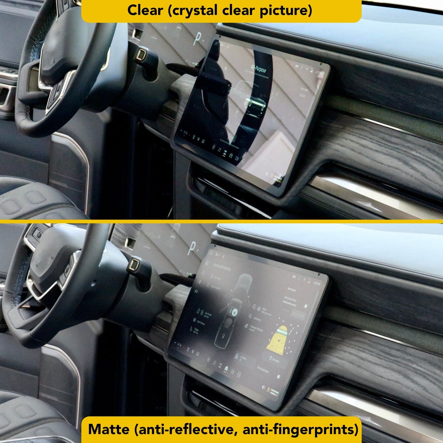 Screen Protectors | 9H Hardness PET for Rivian R1T / R1S 2021-2026