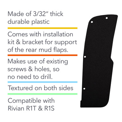 Slim Mud Flaps | for Rivian R1T/R1S 2021-2026