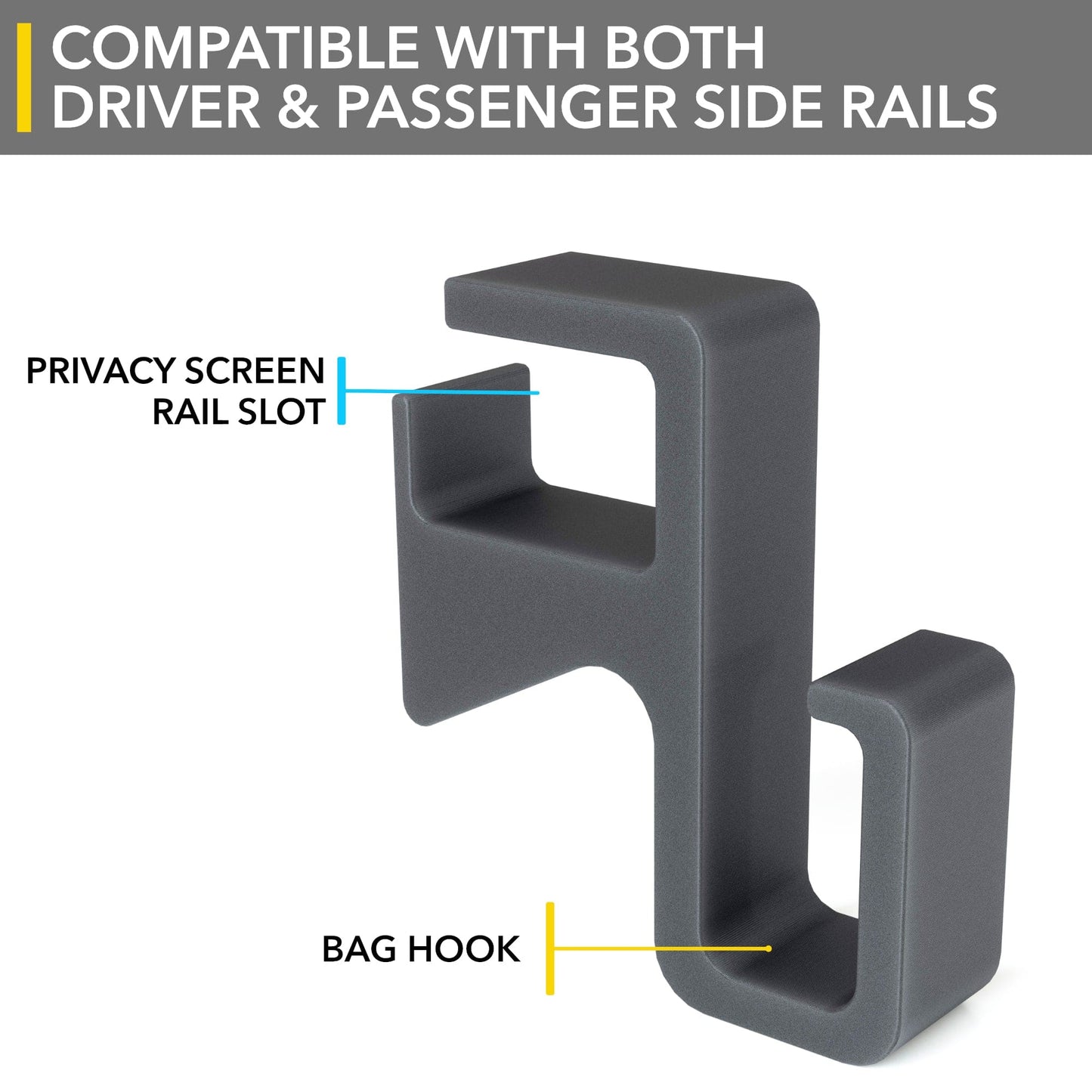 Trunk Hooks | Grocery Bag Hanger / Holder for Tesla Model S 2021-2026