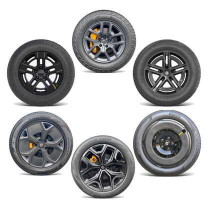 Wheels Vinyl Covers | Spokes Color Wrap Chrome Delete for Rivian R1T & Rivian R1S