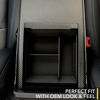 Center Console Storage Tray | Tesla Model S & Model X 2021-2026 Armrest Organizer