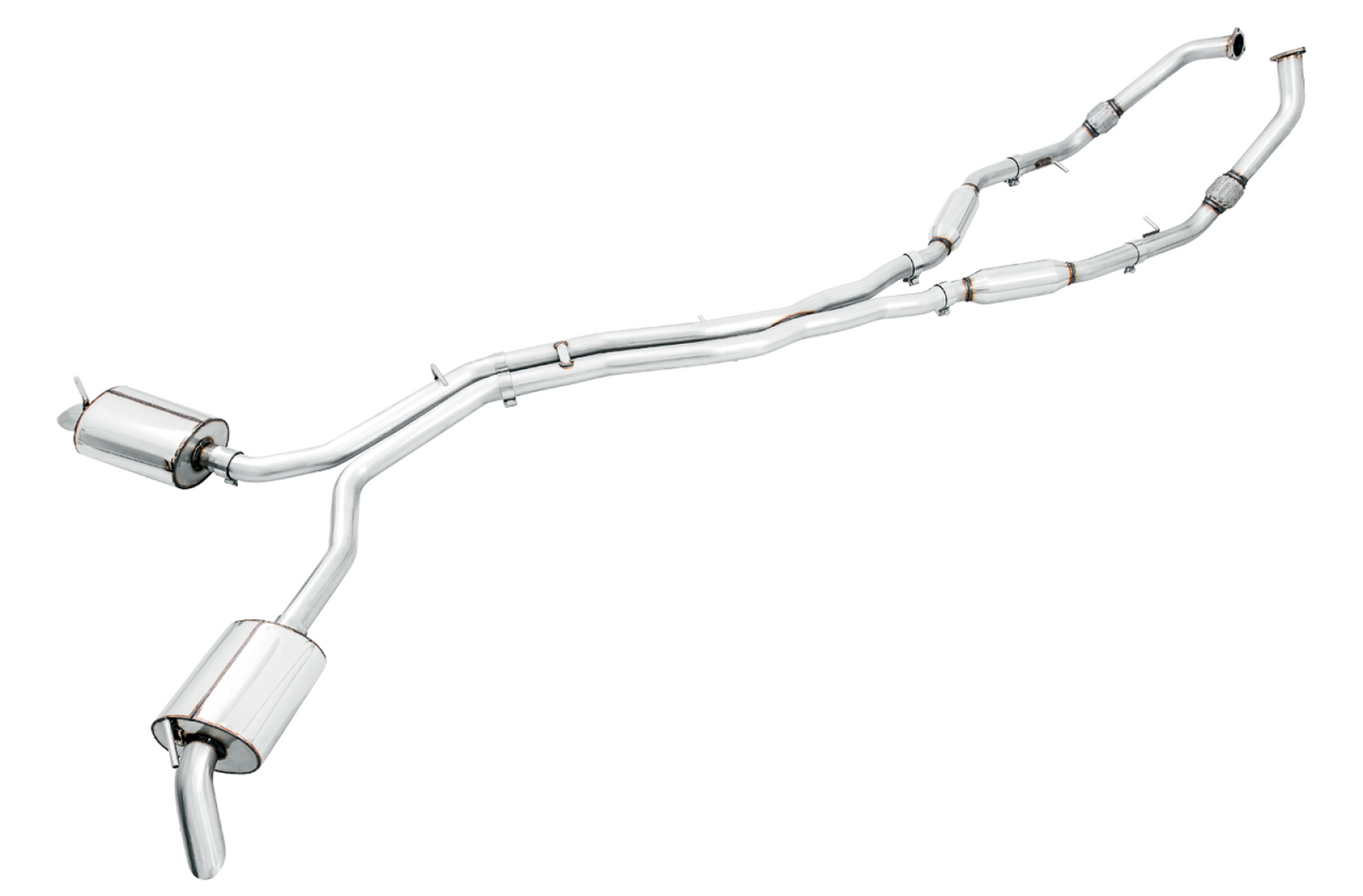 AWE Tuning Touring Edition Exhaust for Audi B9 SQ5 - Non-Resonated - No Tips (Turn Downs) 3020-31022