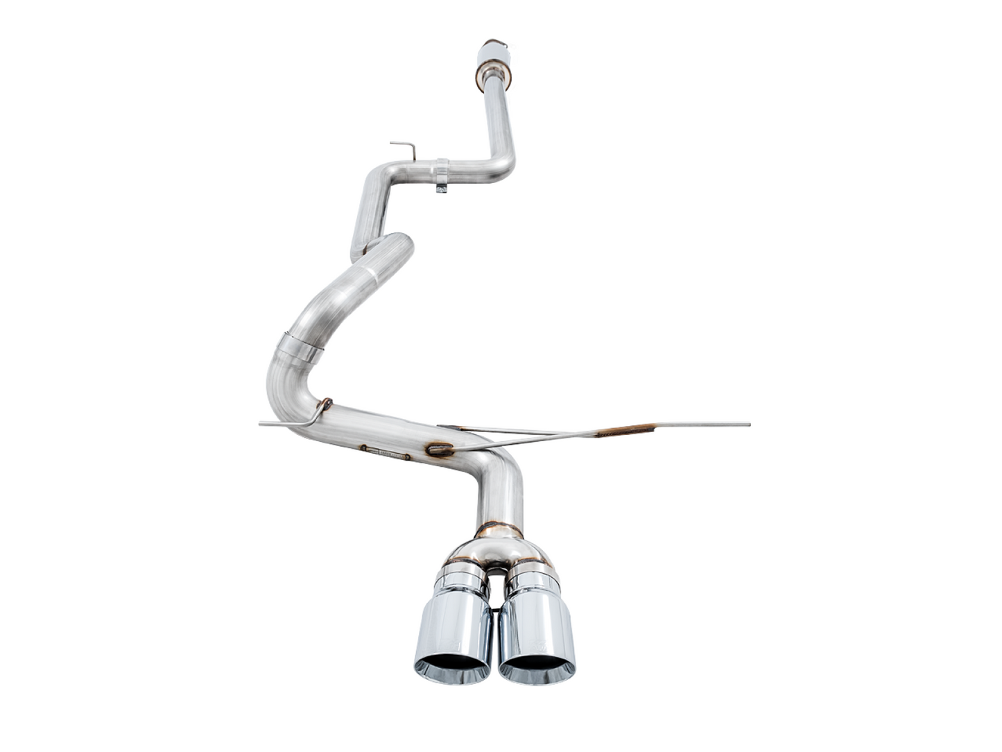 AWE Tuning Track Edition Cat-back Exhaust for Ford Focus ST - Chrome Silver Tips 3020-32034