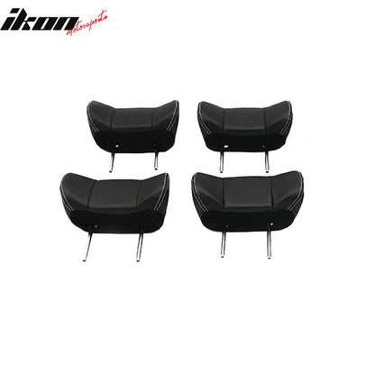 2011-2000Â Toyota Sienna Black Front And Middle Headrest Faux Leather