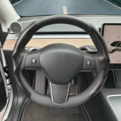 Ultra-thin Carbon Fiber Pattern Steering Wheel Cover for Tesla Model 3/ Y
