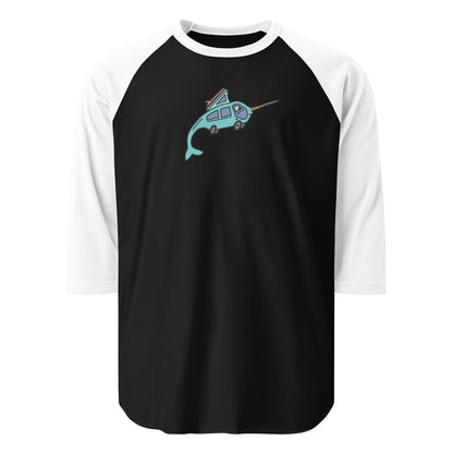 Narwhal Ned Raglan Baseball T-Shirt