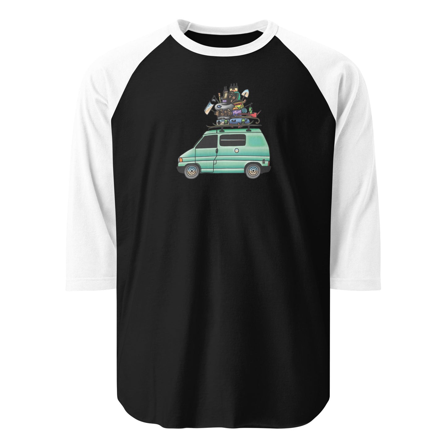 RAD Eurovan Raglan Baseball T-Shirt