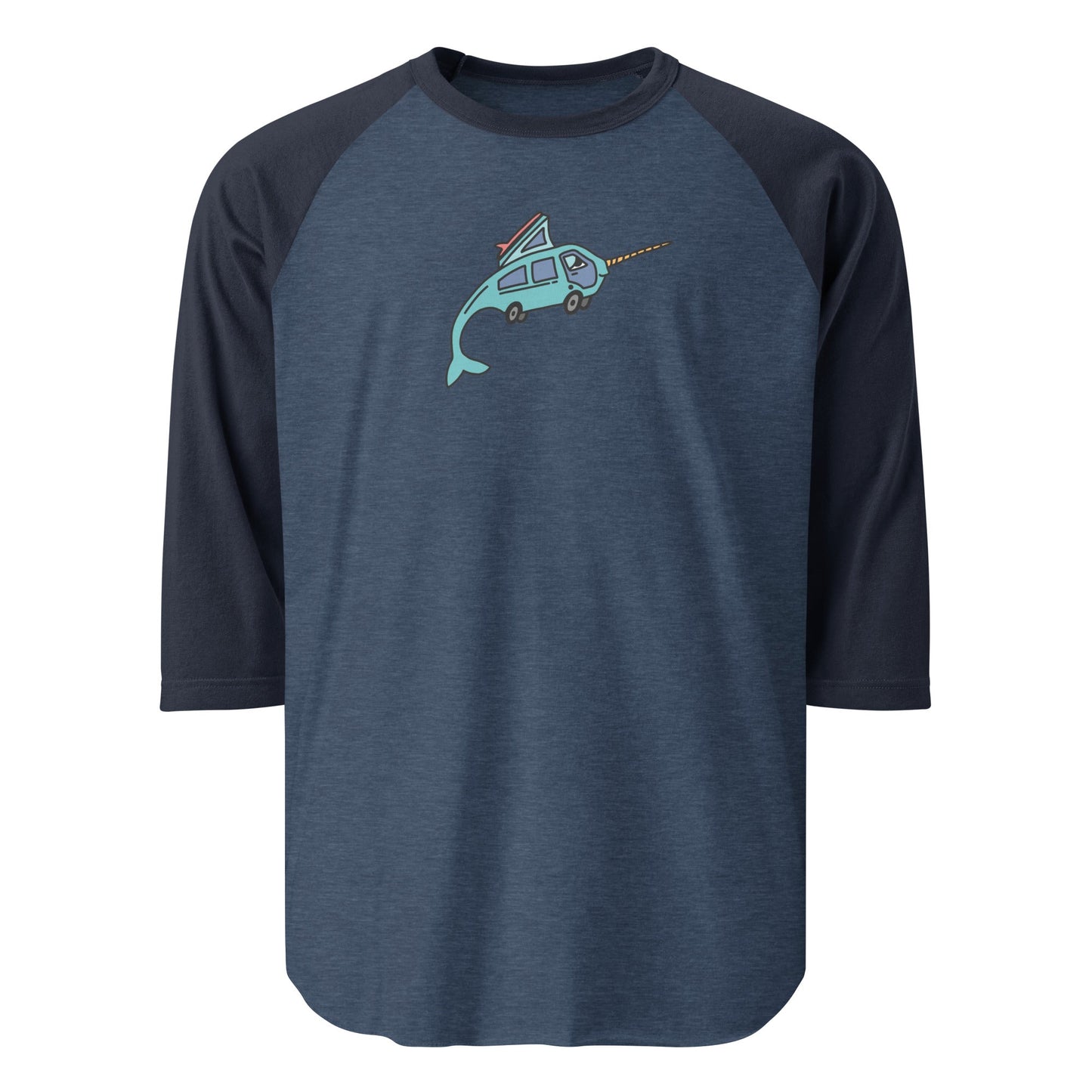 Narwhal Ned Raglan Baseball T-Shirt