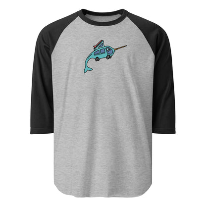 Narwhal Ned Raglan Baseball T-Shirt