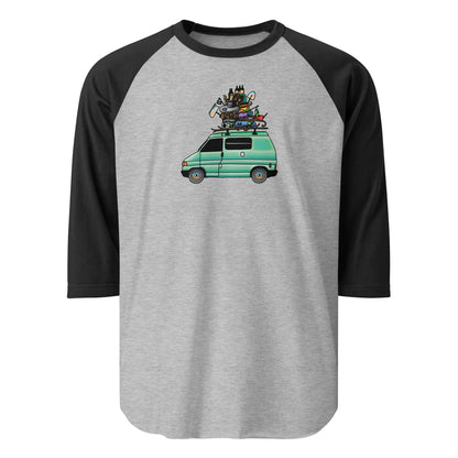 RAD Eurovan Raglan Baseball T-Shirt