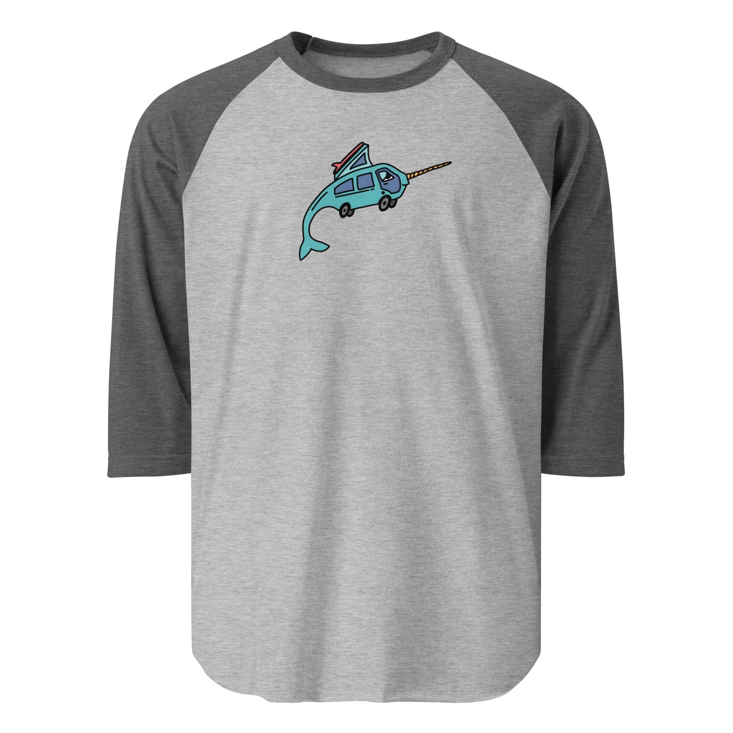 Narwhal Ned Raglan Baseball T-Shirt