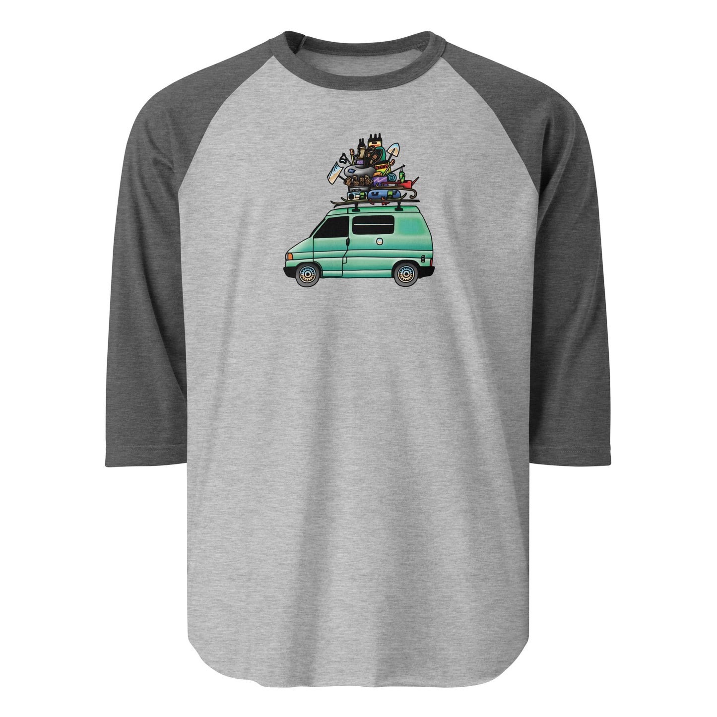 RAD Eurovan Raglan Baseball T-Shirt