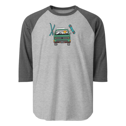 Shred Van Raglan Baseball T-Shirt