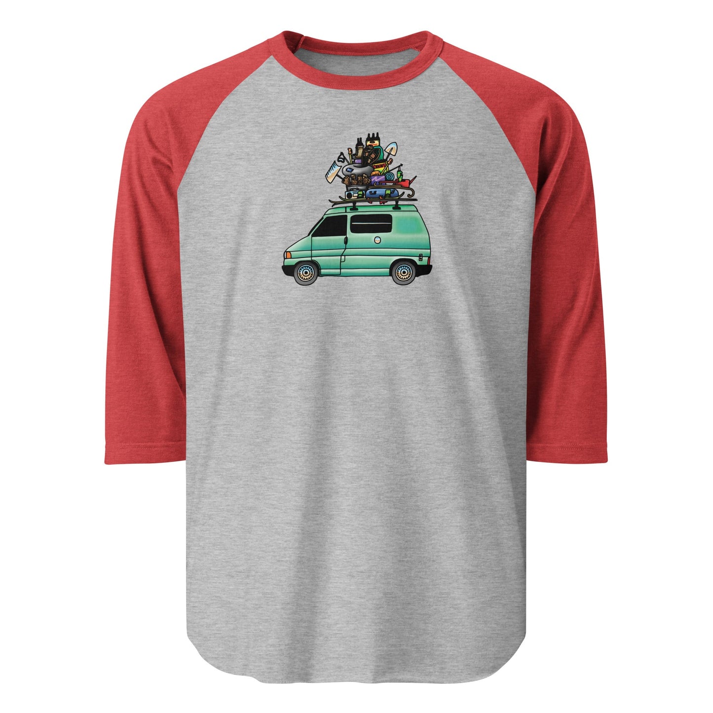 RAD Eurovan Raglan Baseball T-Shirt