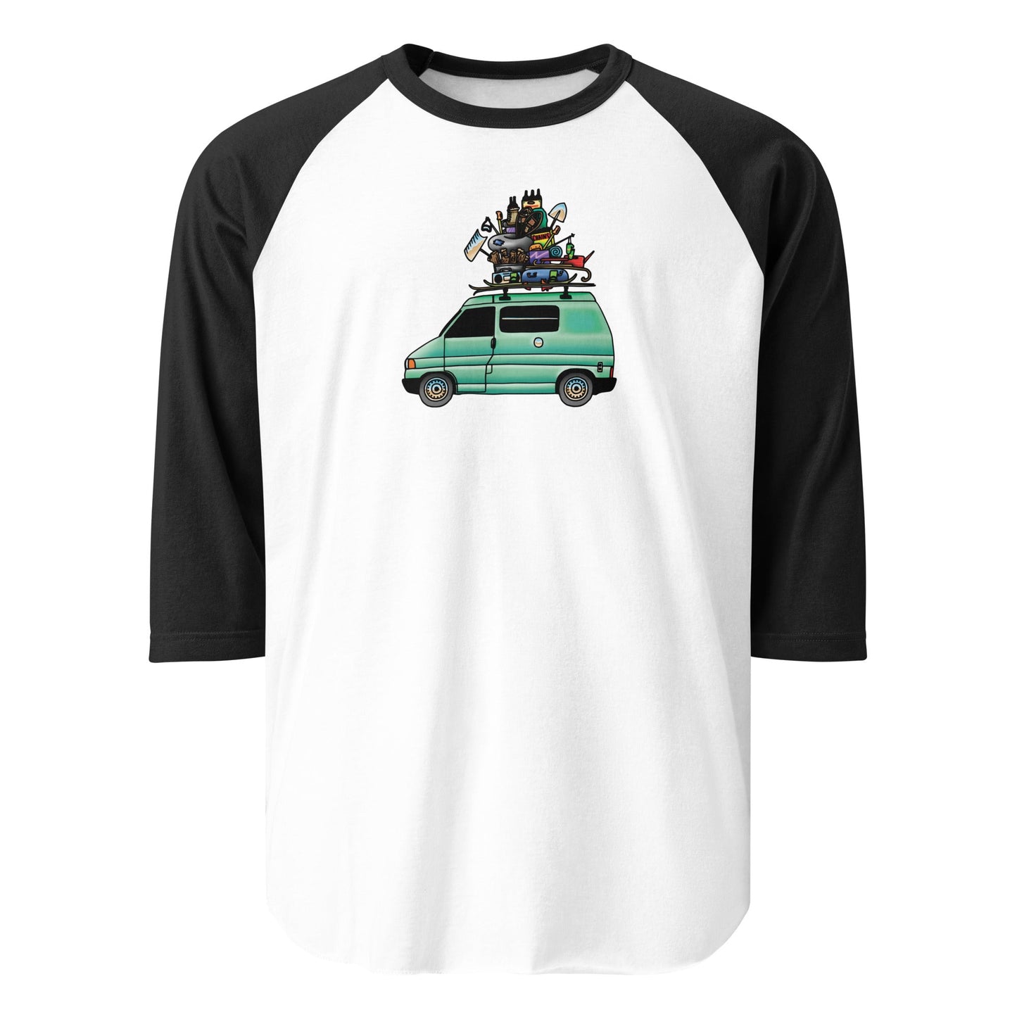 RAD Eurovan Raglan Baseball T-Shirt