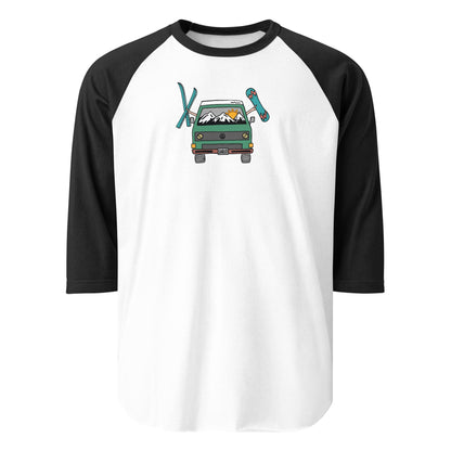 Shred Van Raglan Baseball T-Shirt